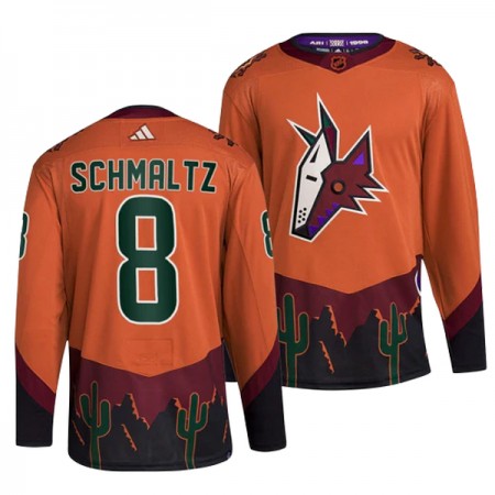 Miehille NHL Arizona Coyotes Pelipaita Nick Schmaltz 8 Adidas 2022-23 Reverse Retro 2.0 Oranssi Authentic